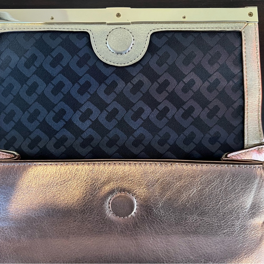 Diane Von Furstenberg Gold and Bronze Clutch